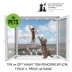 Winblock Pets Kediler için Pencere Güvenlik Ağı Sistemi